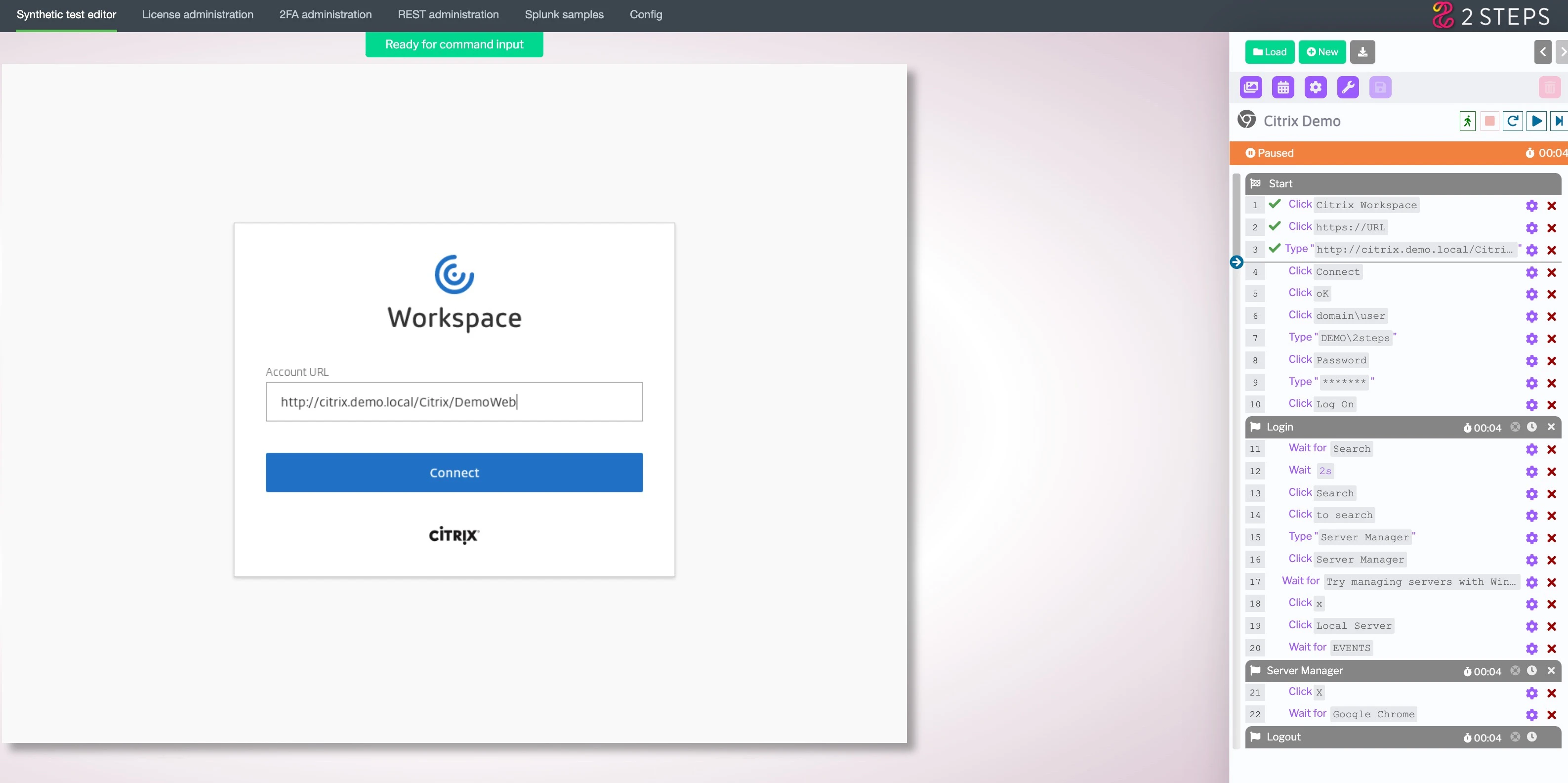 screenshot of 2 Steps